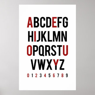 Poster Consonant / Vowel - Même / Odd