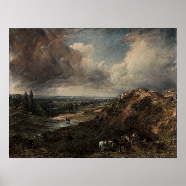 Poster Constable - Étang de Branch Hill Hampstead (Devant)