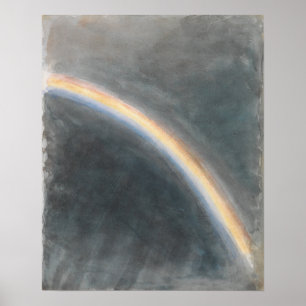 Poster Constable - Étude de ciel avec arc-en-ciel