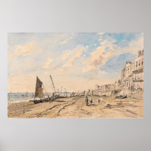 Poster Constable - Plage de Brighton en regardant vers l'