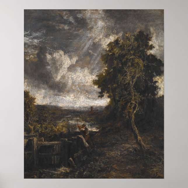 Poster Constable - Serrure Bergholt Est Sur Stour (Devant)