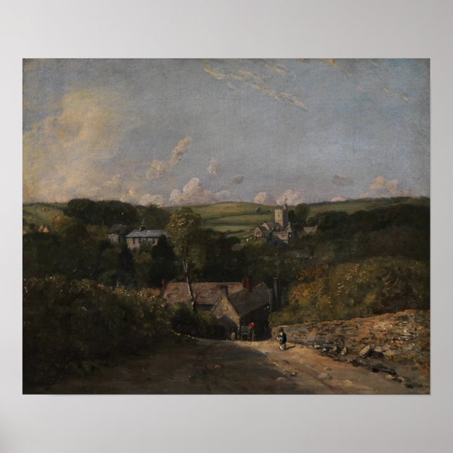 Poster Constable - Village d'Osmington (Devant)