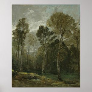 Poster Constable - Vue d'un taillis