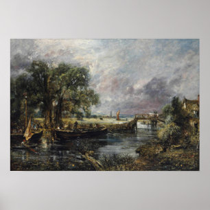 Poster Constable - Vue sur le Stour près de Dedham