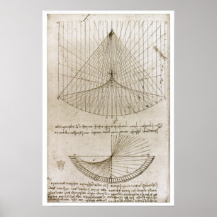 Poster Constant & Parabolic Curvatures, Leonardo da Vinci
