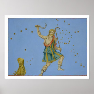 Poster Constellation de Bootes, de 'Uranometria' par Joh