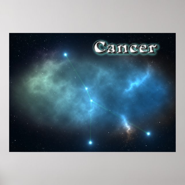 Poster constellation de cancer (Devant)