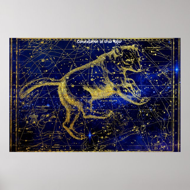 Poster Constellation de la Grande Ourse (Devant)
