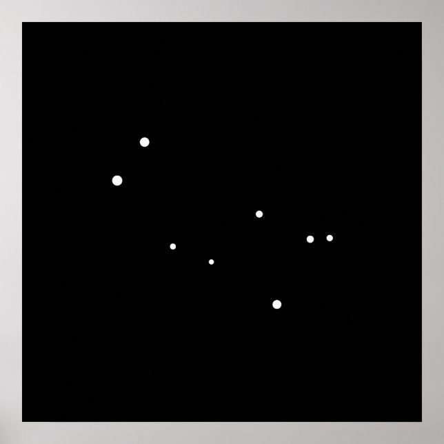 Poster Constellation Gemini par Leslie Peppers (Devant)