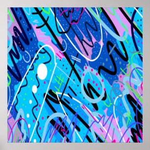 Poster Constellations Art Abstrait