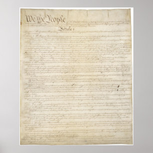 Poster Constitution des États-Unis d'Amérique