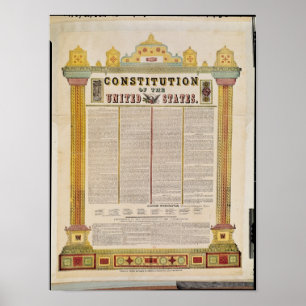 Poster Constitution des États-Unis d'Amérique