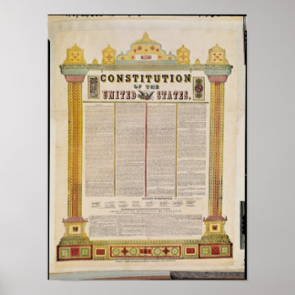 Poster Constitution des États-Unis d'Amérique