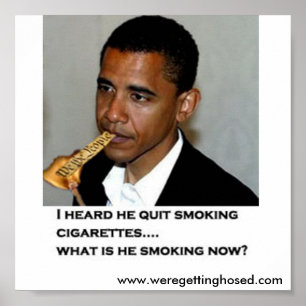 Poster Constitution fumant Obama
