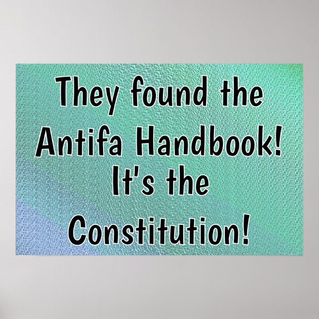 Poster Constitution Le Manuel Antifa (Devant)