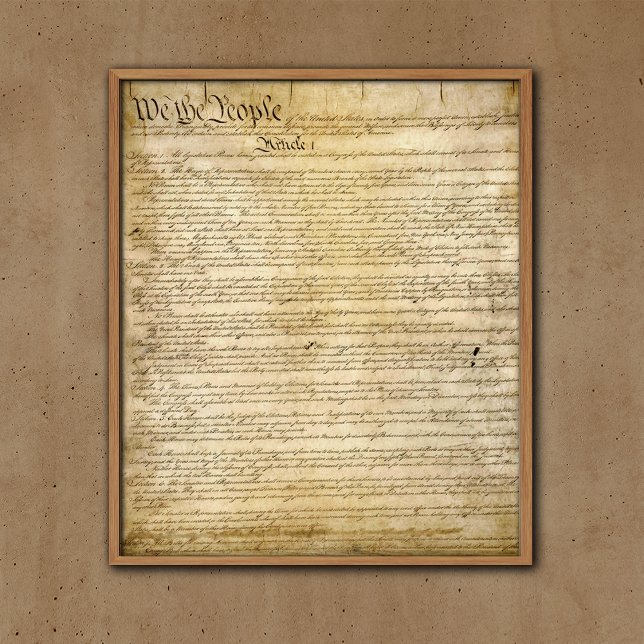 Poster Constitution vintage des États-Unis (Créateur téléchargé)