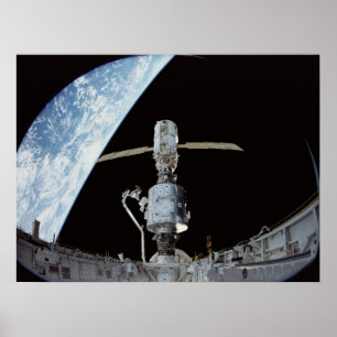 Poster Construction de la Station spatiale internationale