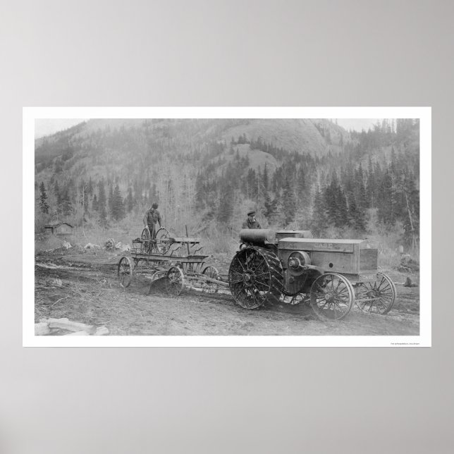 Poster Construction De Routes En Alaska 1916 (Devant)