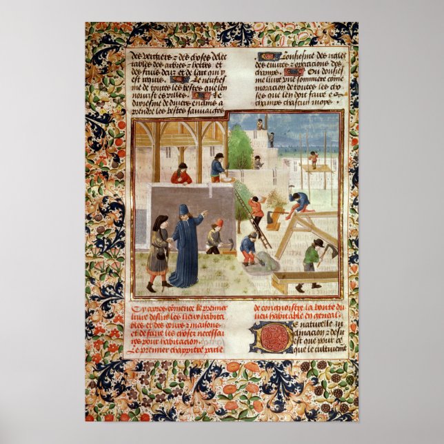 Poster Construction d'une maison (Devant)