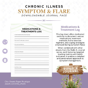 Poster Construire un journal des symptômes et des poussée