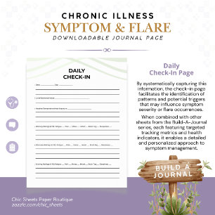 Poster Construire-un-journal des symptômes et des poussée