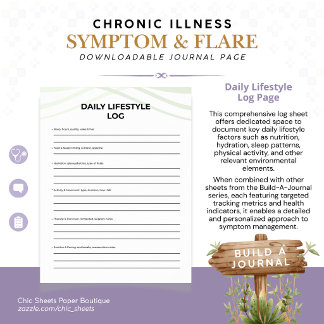 Poster Construire un journal des symptômes et des poussée