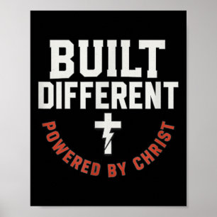 Poster Construit Différemment Alimenté Par Le Christ Chré