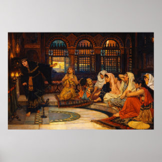 Poster Consulter l'Oracle par John William Waterhouse