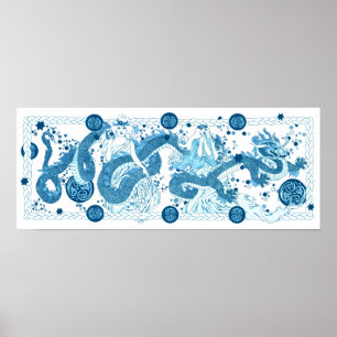 Poster Conte céleste de dragon