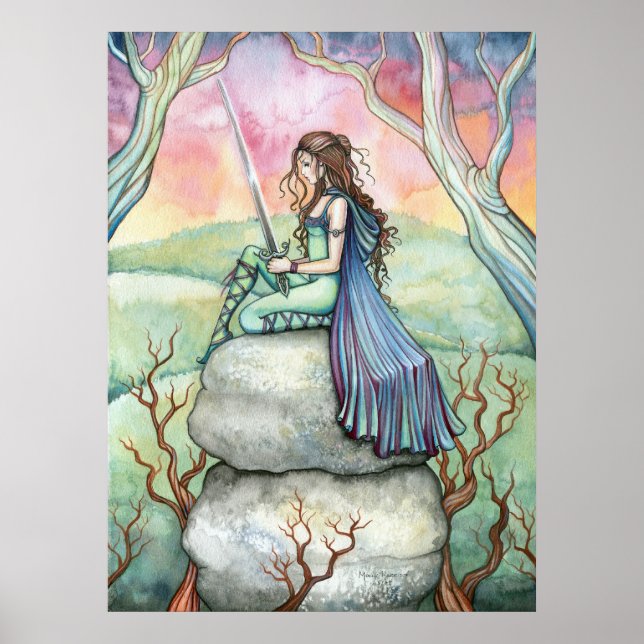 Poster Contempler l'affiche de Guinivere par Molly Harris (Devant)