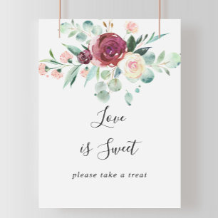 Poster Contemporain panneau floral Eucalyptus Love Is Swe