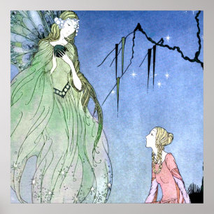 Poster « Contes de fées français anciens » de Virginia Fr