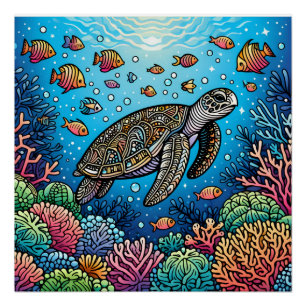 Poster Contes de tortues