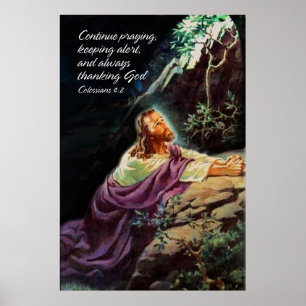 Poster Continue Praying 1 Print