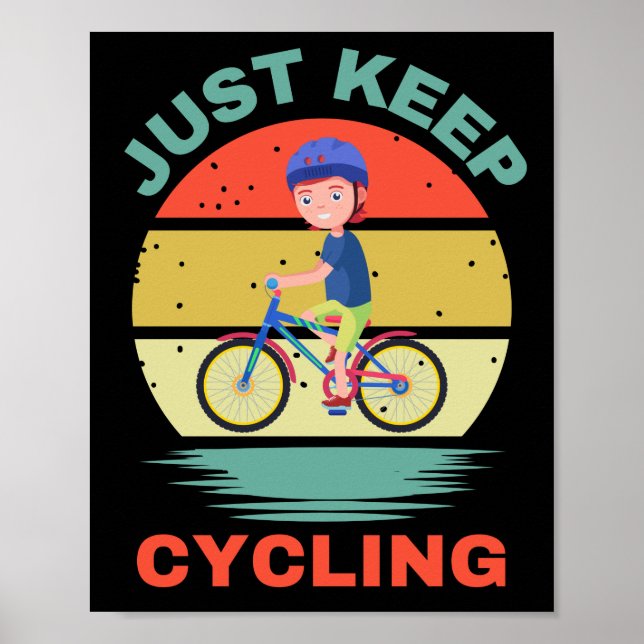 POSTER CONTINUEZ À FAIRE DU VÉLO (Devant)