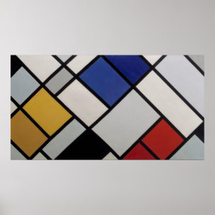 Poster Contre-Composition XVI en Theo van Doesburg