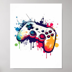 Poster Contrôler Toutes Les Choses Jeux Vidéo Contrôleur 