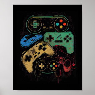 Poster Contrôler Toutes Les Choses Jeux Vidéo Contrôleur 