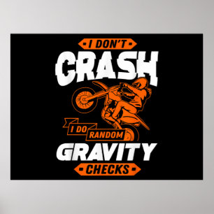 Poster Contrôles de gravité aléatoires - Motocross & Dirt