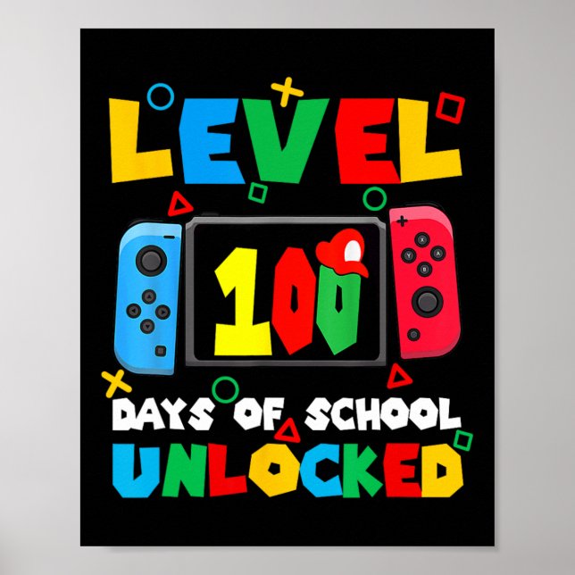 Poster Contrôleur De Jeu Niveau 100 Jours De L'École Déve (Devant)