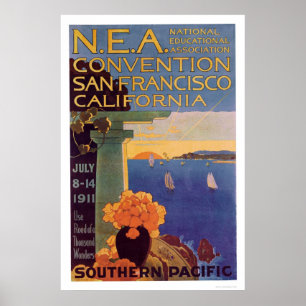 Poster Convention sur l'éducation San Francisco 1911