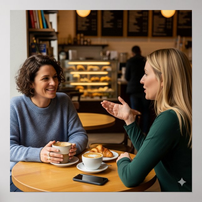 Poster Conversation Café (Devant)