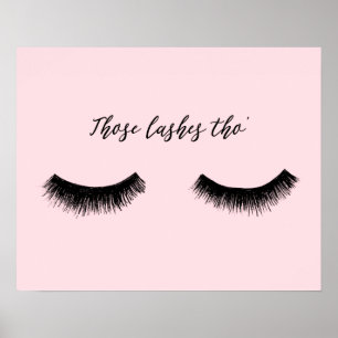Poster Conversation Lash - Ces Lashes Tho'