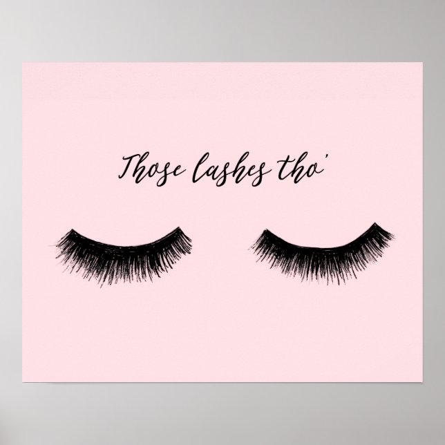 Poster Conversation Lash - Ces Lashes Tho' (Devant)
