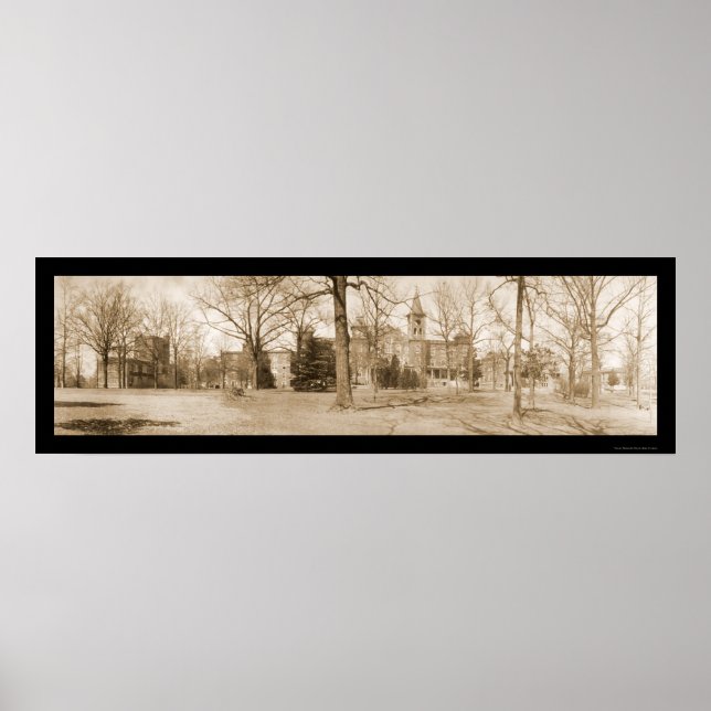 Poster Converse College SC Photo 1909 (Devant)