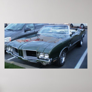 Poster Convertible 1971 d'Oldsmobile 442