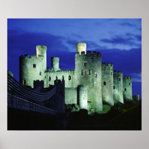 Poster Conwy Castle, Gwynedd, Pays de Galles