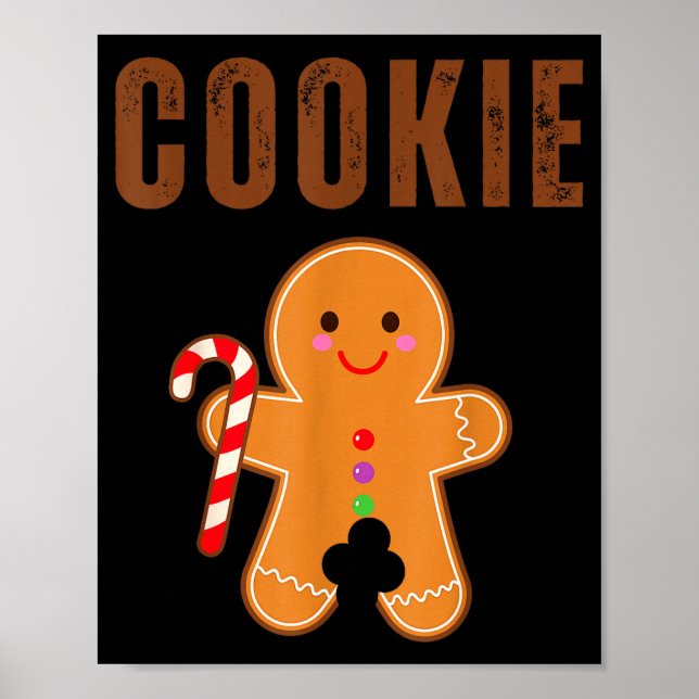 Poster Cookie Eater Funny Christmas Couples Matching  (Devant)
