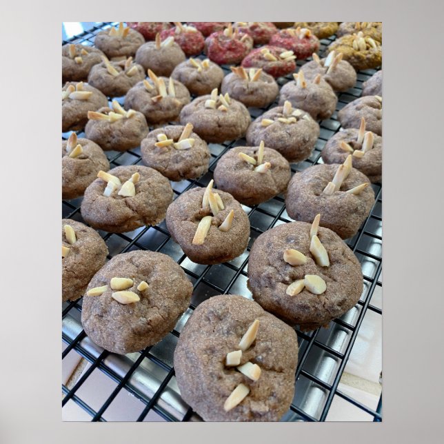 Poster Cookies Au Chocolat Et Aux Amandes (Devant)