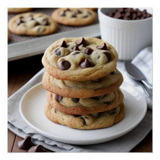 Poster Cookies aux pépites de chocolat